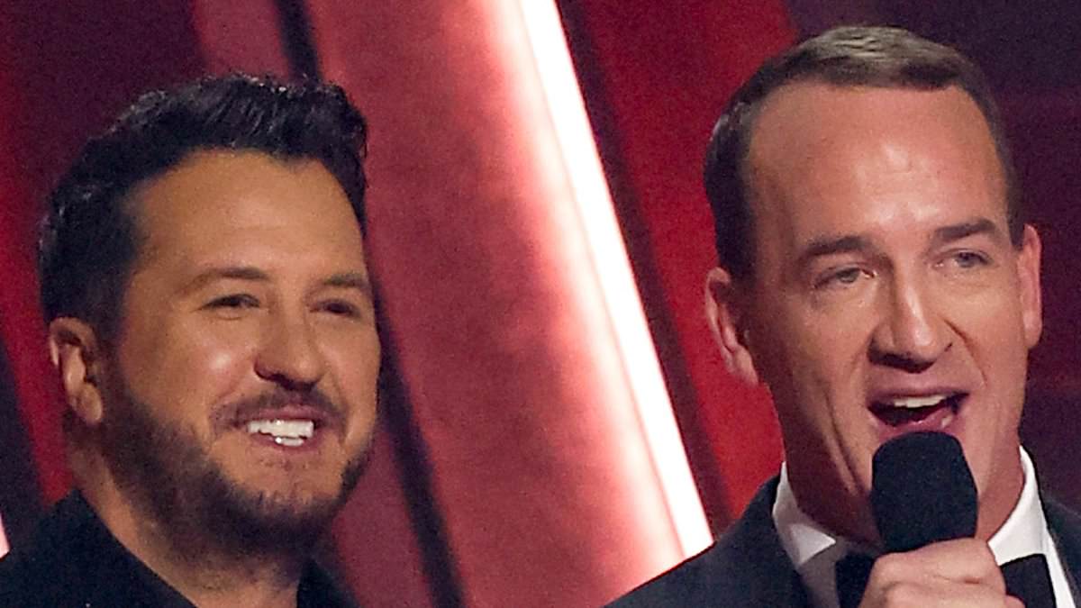 taylor-alert-–-cma-awards-hosts-luke-bryan-and-peyton-manning-get-the-crowd-roaring-as-they-joke-that-taylor-swift-and-travis-kelce-‘weren’t-available’-for-the-gig