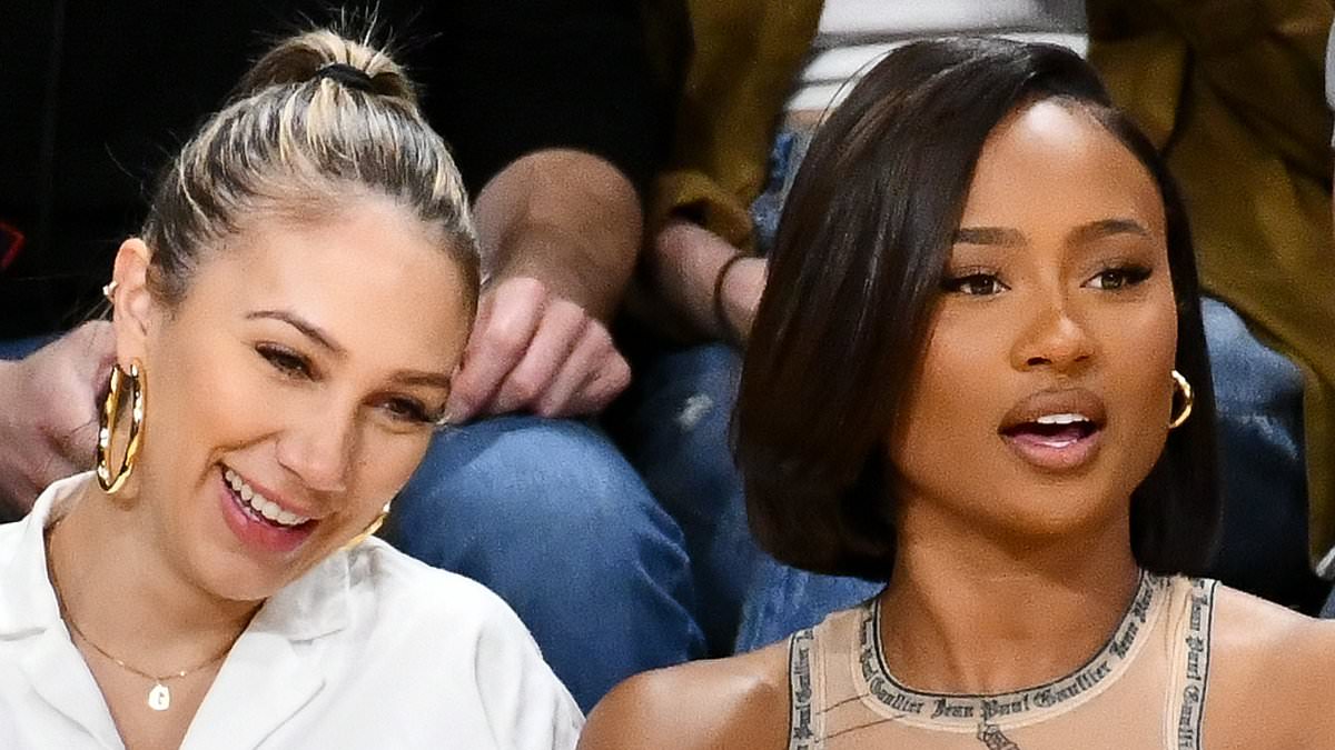 taylor-alert-–-travis-kelce's-stunning-ex-girlfriend kayla-nicole-ditches-football-for-nba-with-a-courtside-seat-for-lakers-vs.-clippers…-after-previously -hitting-out-at-online-trolls-as-her-ex-moves-on-with-taylor-swift