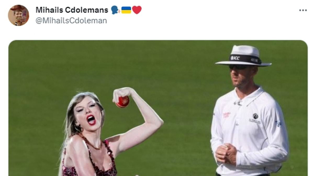 taylor-alert-–-taylor-swift-is-given-the-meme-treatment-by-cricket-fans-as-they-joke-the-pop-star-looks-like-‘a-lethal-left-arm-wrist-spinner’-–-and-dream-of-a-partnership-with-the-late-shane-warne