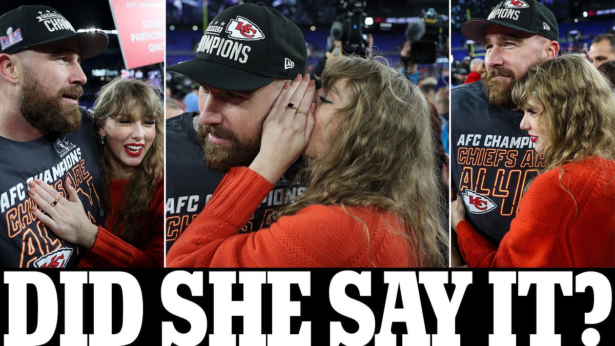 taylor-alert-–-taylor-swift-and-travis-kelce-in-love?-eras-tour-artist-appears-to-say-‘i-love-you’-during-post-game-celebration-after-his-chiefs-beat-the-ravens-to-advance-to-super-bowl-lviii-in-vegas