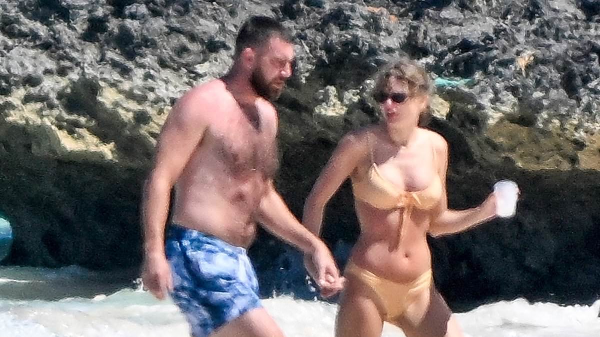 taylor-alert-–-taylor-swift-shows-off-her-incredibly-toned-physique-in-tiny-yellow-bikini-as-she-shares-passionate-kiss-with-travis-kelce-during-romantic-bahamas-getaway