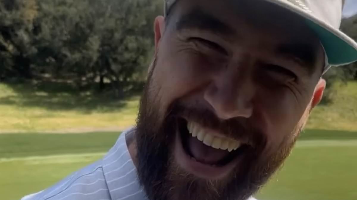 taylor-alert-–-travis-kelce-plays-air-guitar-to-taylor-swift’s-‘bad-blood’-on-the-golf-course-as-friends-blast-out-her-hit-song-to-try-and-distract-him-–-only-for-the-super-bowl-winner-to-to-hit-an-amazing-shot:-‘killatrav-cannot-be-rattled!’