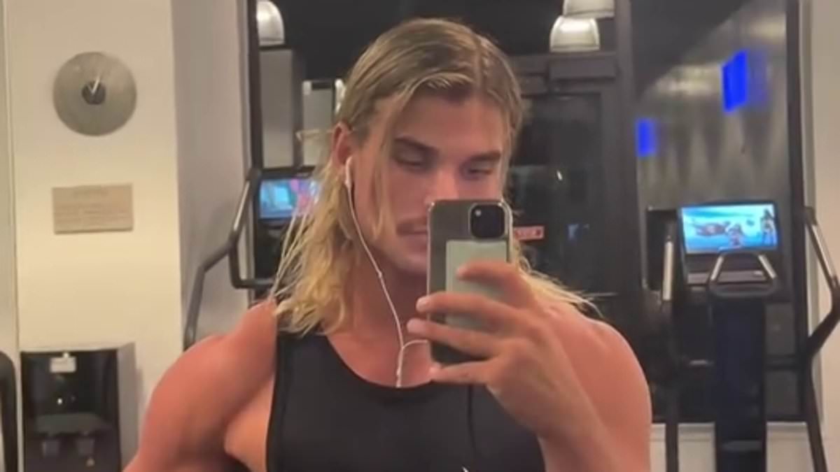 taylor-alert-–-afl-star-bailey-smith-sends-temperatures-soaring-as-he-flaunts-his-muscular-frame-in-gym-selfie